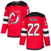 Authentic Brett Pesce Red New Jersey Devils Home Jersey - Youth