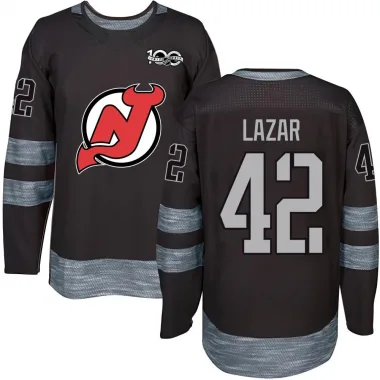 Authentic Curtis Lazar Black New Jersey Devils 1917-2017 100th Anniversary Jersey - Men's