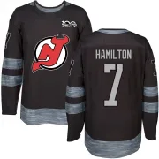 Authentic Dougie Hamilton Black New Jersey Devils 1917-2017 100th Anniversary Jersey - Men's