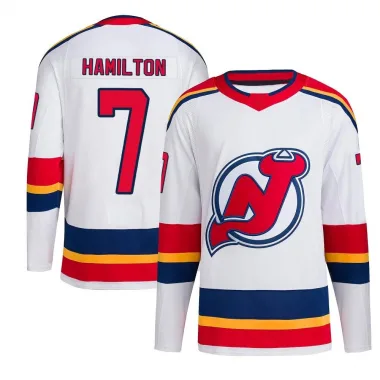 Authentic Dougie Hamilton White New Jersey Devils Reverse Retro 2.0 Jersey - Men's