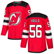 Authentic Erik Haula Red New Jersey Devils Home Jersey - Youth