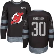 Authentic Martin Brodeur Black New Jersey Devils 1917-2017 100th Anniversary Jersey - Youth