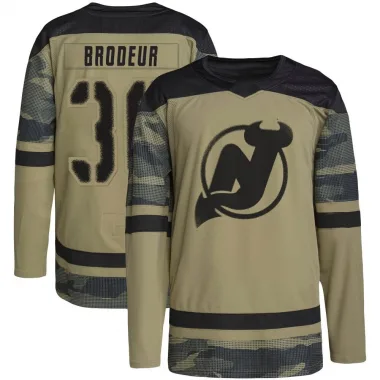 Authentic Martin Brodeur Camo New Jersey Devils Military Appreciation Practice Jersey - Men's