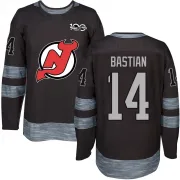 Authentic Nathan Bastian Black New Jersey Devils 1917-2017 100th Anniversary Jersey - Men's