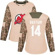 Authentic Nathan Bastian Camo New Jersey Devils Veterans Day Practice Jersey - Women's