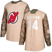 Authentic Nathan Bastian Camo New Jersey Devils Veterans Day Practice Jersey - Youth