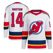 Authentic Nathan Bastian White New Jersey Devils Reverse Retro 2.0 Jersey - Men's