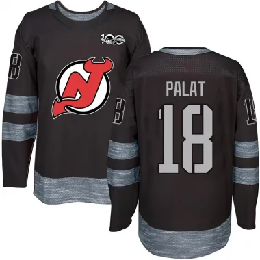 Authentic Ondrej Palat Black New Jersey Devils 1917-2017 100th Anniversary Jersey - Men's