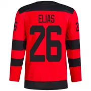 Authentic Patrik Elias Red New Jersey Devils 2024 Stadium Series Primegreen Jersey - Men's