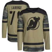 Authentic Samuel Laberge Camo New Jersey Devils Military Appreciation Practice Jersey - Youth