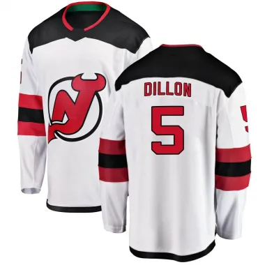 Breakaway Brenden Dillon White New Jersey Devils Away Jersey - Men's