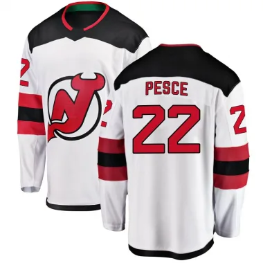 Breakaway Brett Pesce White New Jersey Devils Away Jersey - Men's