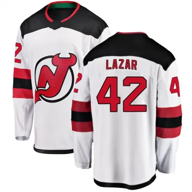 Breakaway Curtis Lazar White New Jersey Devils Away Jersey - Youth