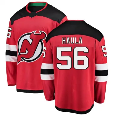 Breakaway Erik Haula Red New Jersey Devils Home Jersey - Youth