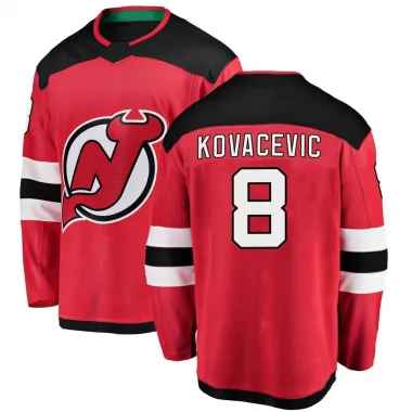 Breakaway Johnathan Kovacevic Red New Jersey Devils Home Jersey - Men's