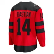 Breakaway Nathan Bastian Red New Jersey Devils 2024 Stadium Series Jersey - Men's