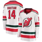 Breakaway Nathan Bastian White New Jersey Devils Alternate Jersey - Women's