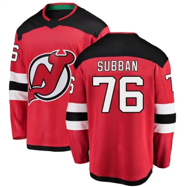 Breakaway P.K. Subban Red New Jersey Devils Home Jersey - Men's