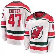 Breakaway Paul Cotter White New Jersey Devils Alternate Jersey - Youth