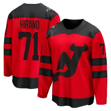 Breakaway Yushiroh Hirano Red New Jersey Devils 2024 Stadium Series Jersey - Men's