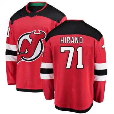 Breakaway Yushiroh Hirano Red New Jersey Devils Home Jersey - Youth