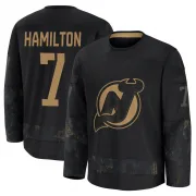 Premium Dougie Hamilton Black New Jersey Devils 2024 Military Appreciation Practice Jersey - Youth