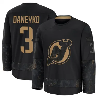 Premium Ken Daneyko Black New Jersey Devils 2024 Military Appreciation Practice Jersey - Men's