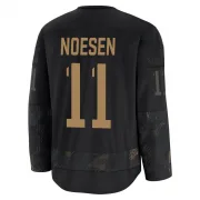 Premium Stefan Noesen Black New Jersey Devils 2024 Military Appreciation Practice Jersey - Men's